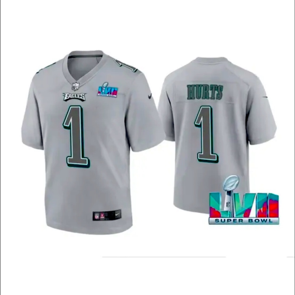 Jalen Hurts Philadelphia Eagles Nike Youth Super Bowl LVII  Atmosphere Jersey